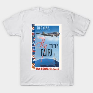 Fly to the Fair USA Vintage Poster 1939 T-Shirt